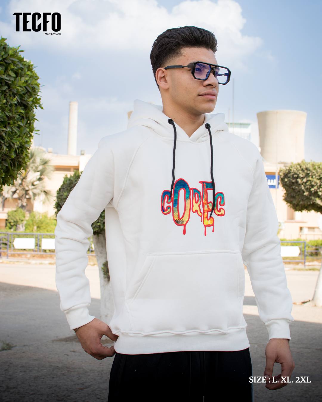 مصغّر المنتج 1: هودي(COREC) ابيض