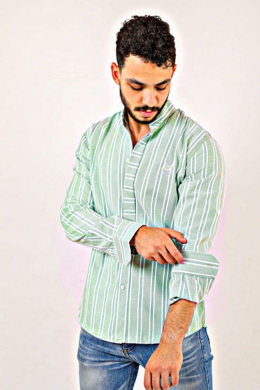 مصغّر المنتج 2: اكسفورد مقلم تطريز بولو صدر وضهر 