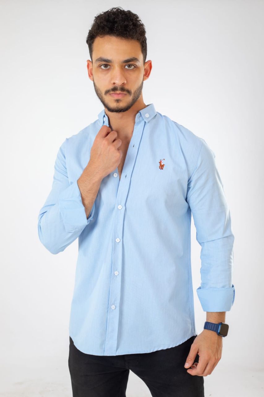 مصغّر المنتج 3: اكسفورد قطن تطريز بولو صدر