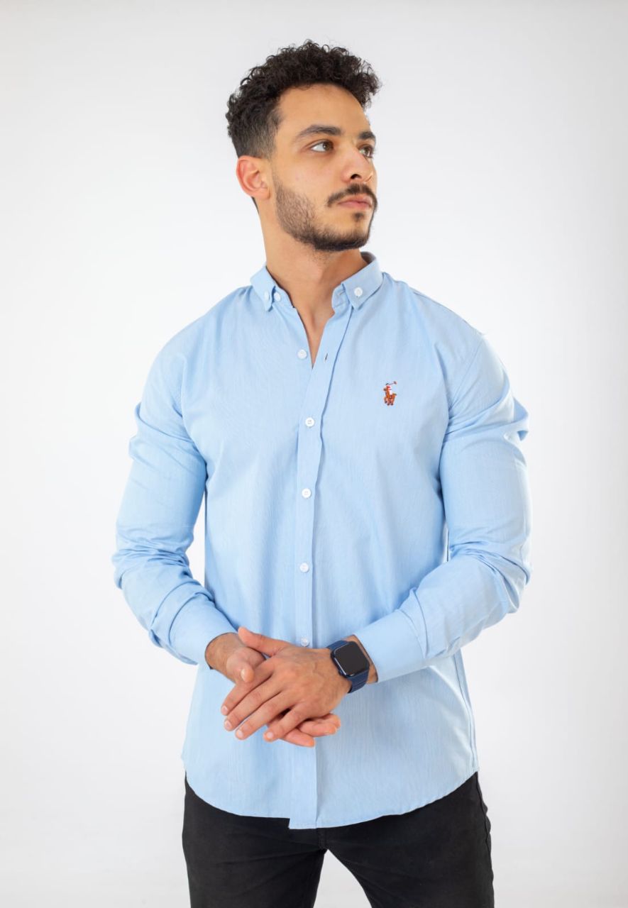 مصغّر المنتج 5: اكسفورد قطن تطريز بولو صدر