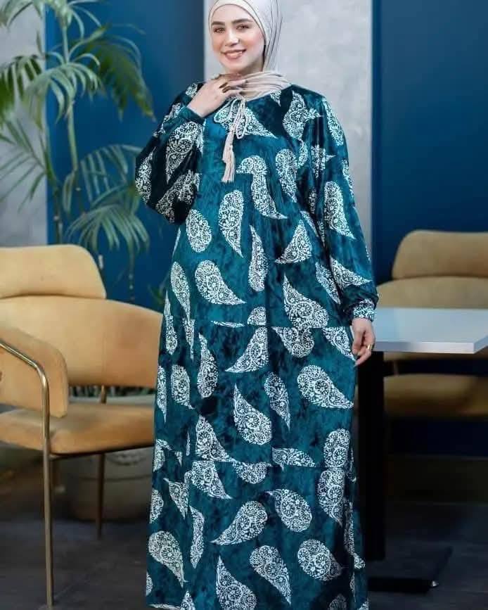 مصغّر المنتج 2: دريس قطيفة مطبوع