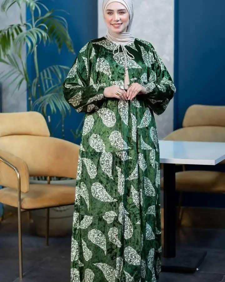 مصغّر المنتج 3: دريس قطيفة مطبوع