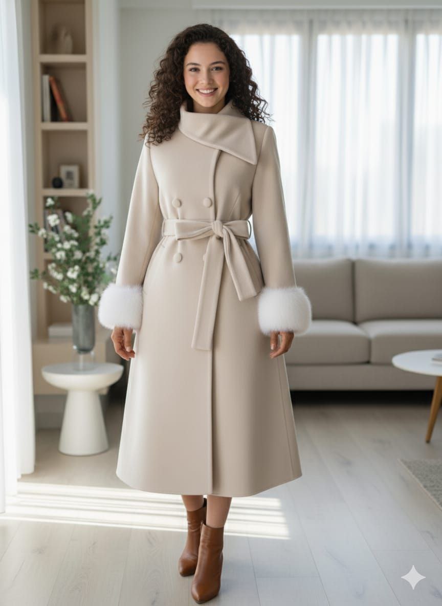 مصغّر المنتج 8: بالطو فرو اربعة زرار