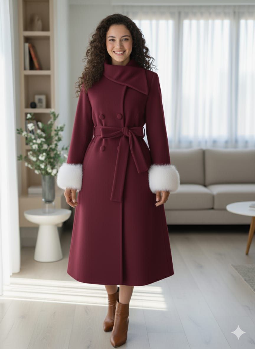 مصغّر المنتج 4: بالطو فرو اربعة زرار