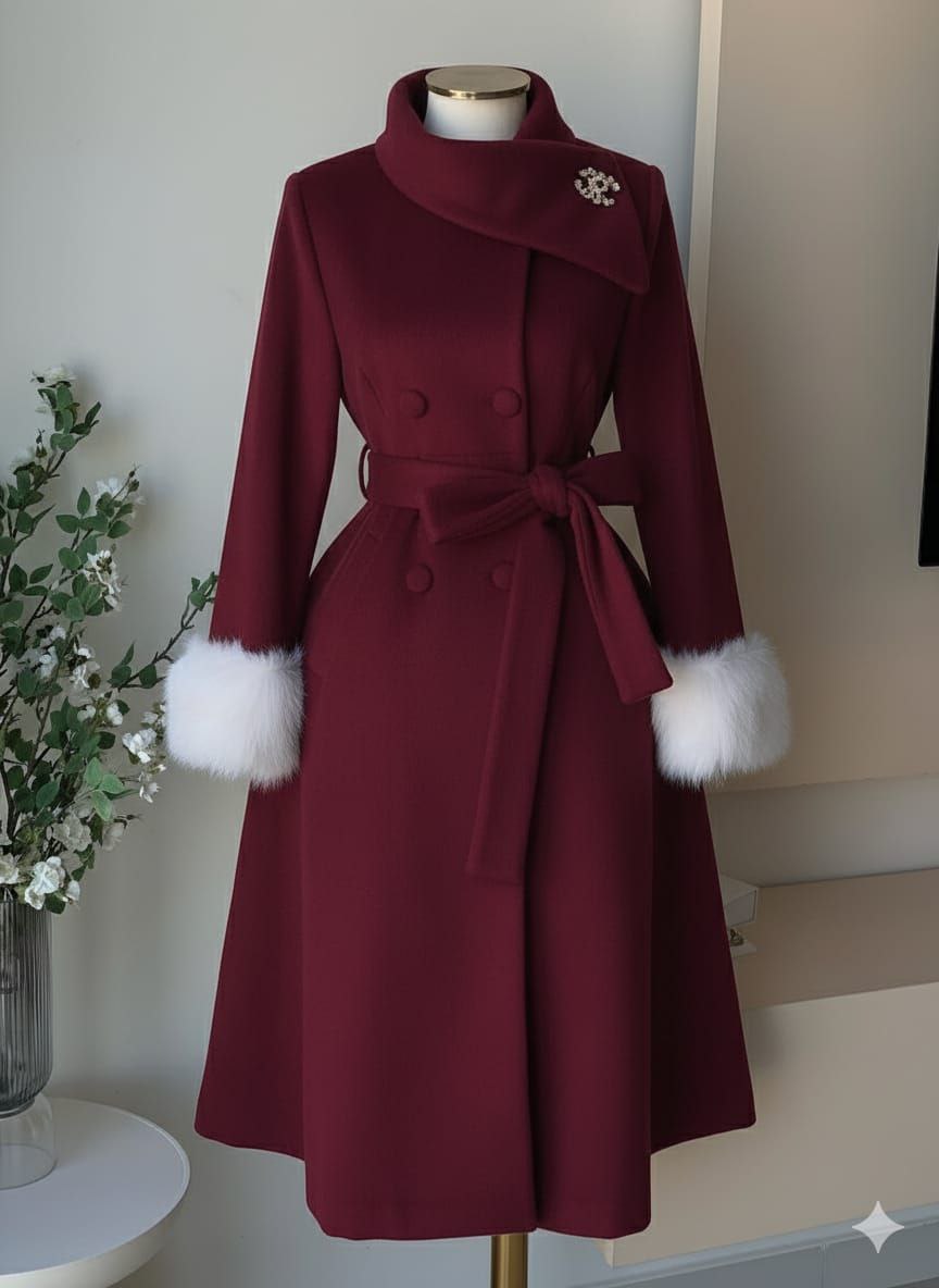 مصغّر المنتج 5: بالطو فرو اربعة زرار