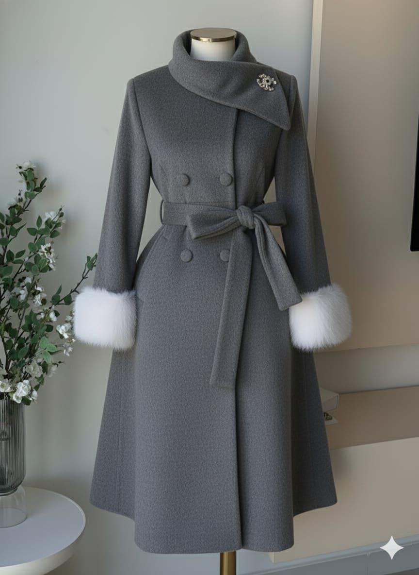 مصغّر المنتج 7: بالطو فرو اربعة زرار