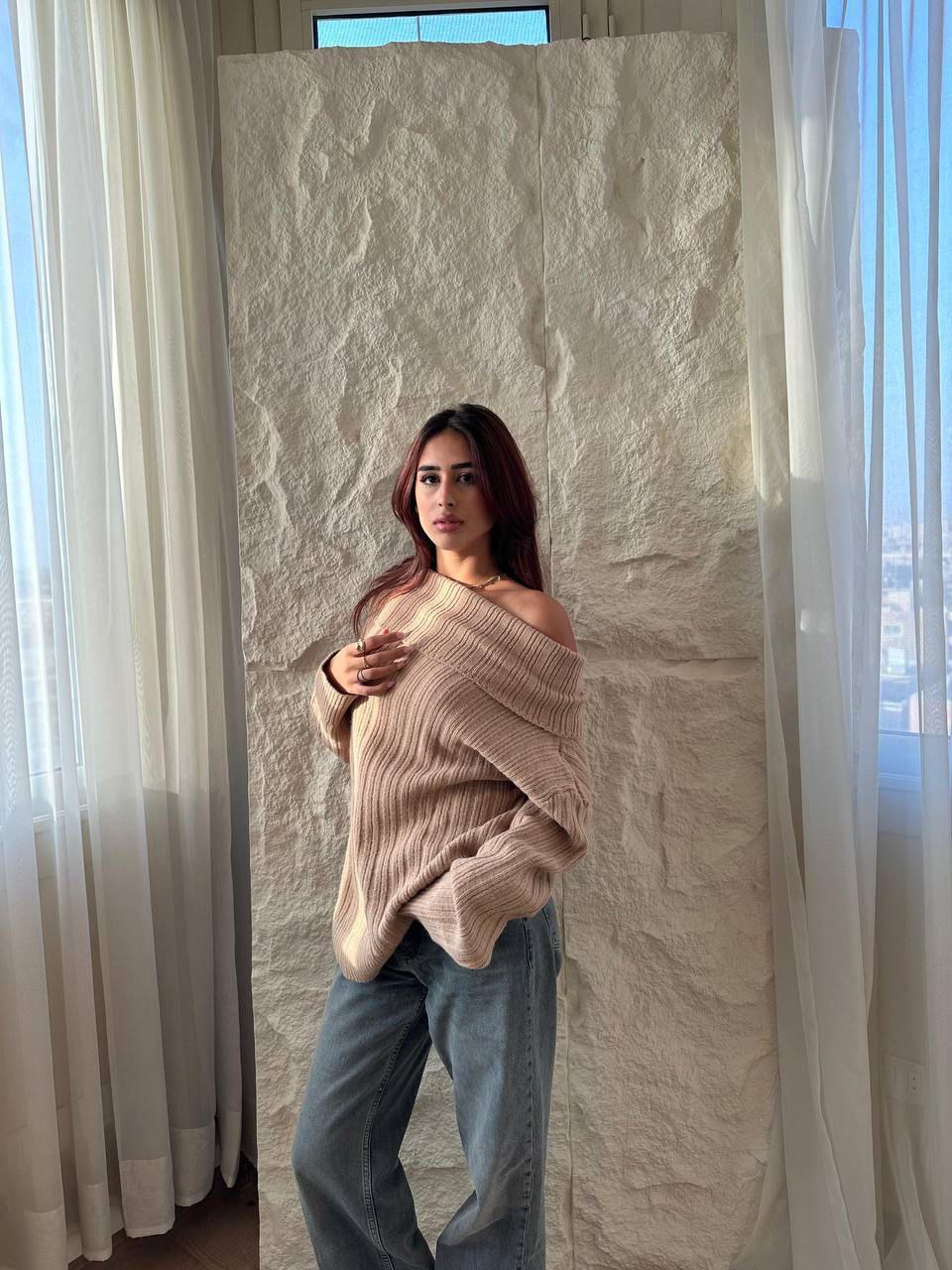 مصغّر المنتج 6: بلاوز أوف شولدر من الموهير الإيطالي