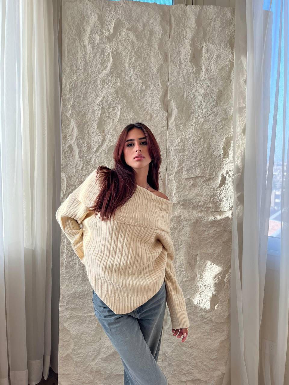 مصغّر المنتج 7: بلاوز أوف شولدر من الموهير الإيطالي