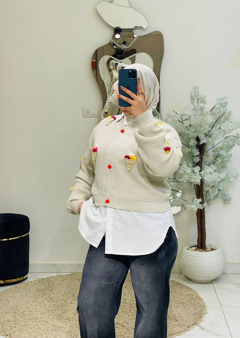 مصغّر المنتج 16: بلاوز تريكو هاي وسط