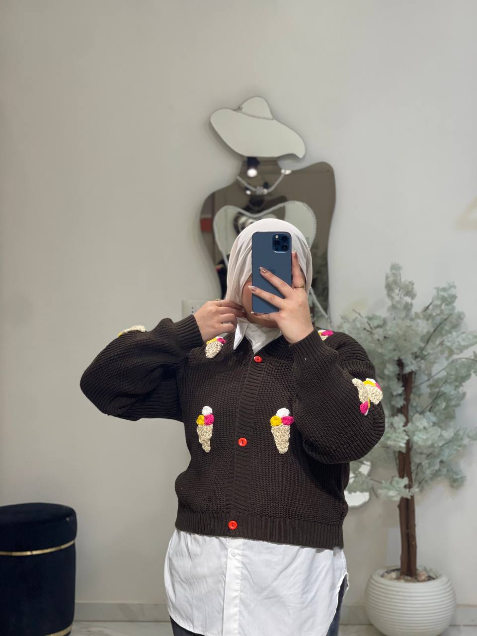 مصغّر المنتج 5: بلاوز تريكو هاي وسط