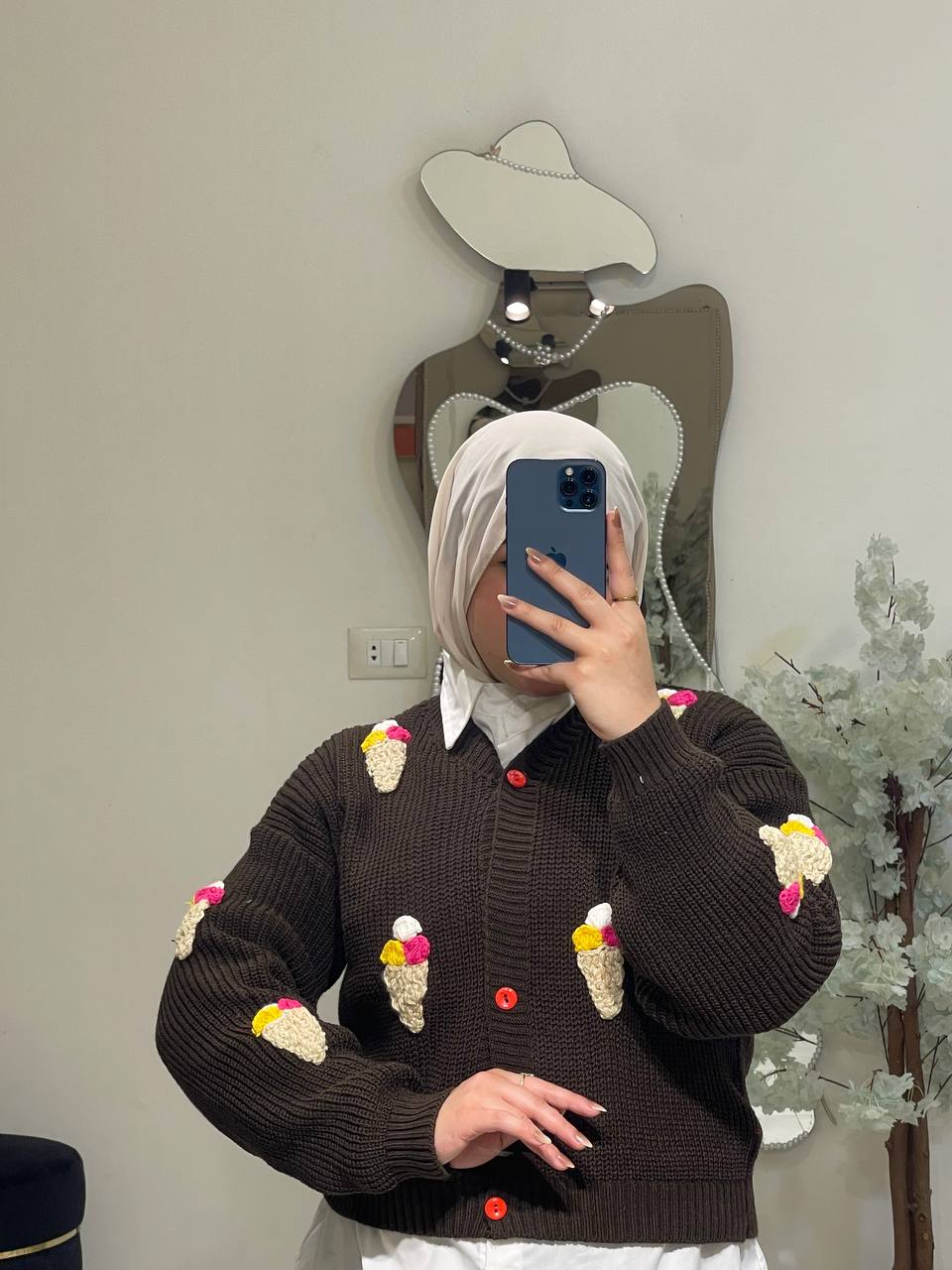 مصغّر المنتج 6: بلاوز تريكو هاي وسط