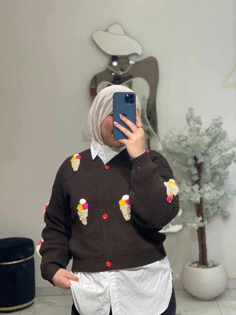 مصغّر المنتج 8: بلاوز تريكو هاي وسط