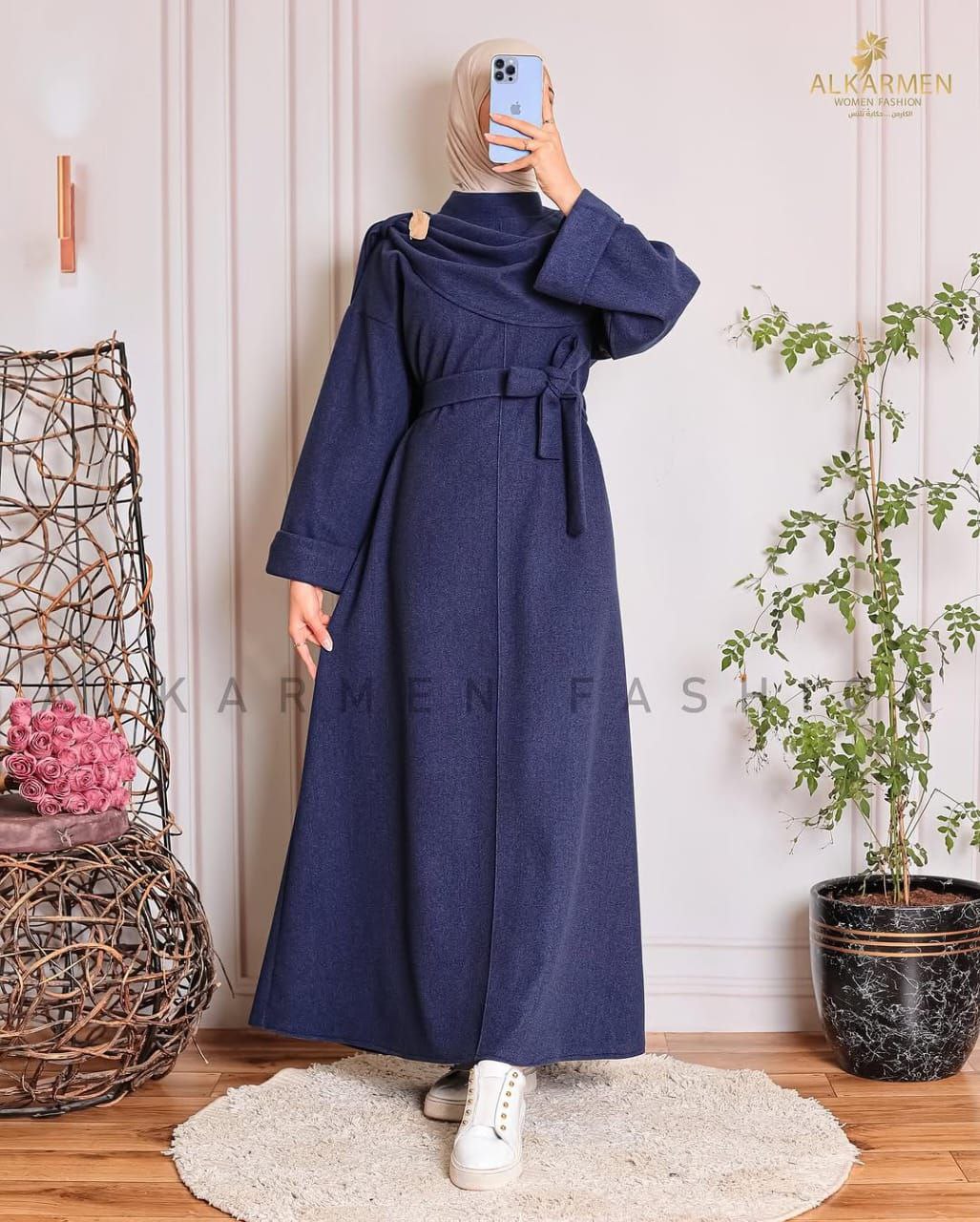 مصغّر المنتج 6: درس بليزر واسع مع اسكرف وحزام