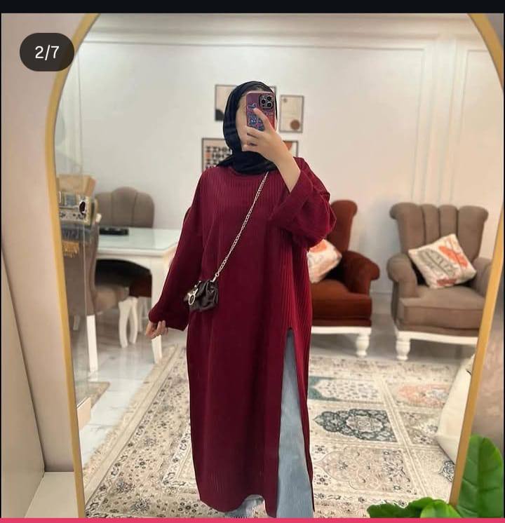 مصغّر المنتج 4: تونك شتوي ريب مفتوح من الأمام