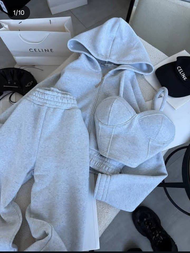 مصغّر المنتج 6: ترنج قطن ميلتون 3 قطع بتوب حمالة