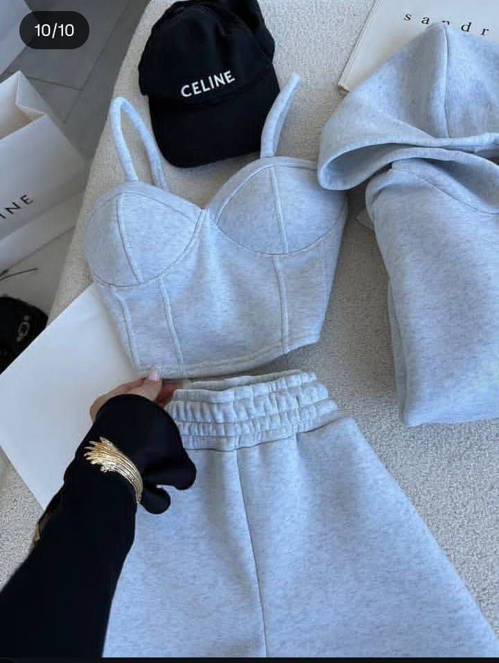 مصغّر المنتج 7: ترنج قطن ميلتون 3 قطع بتوب حمالة