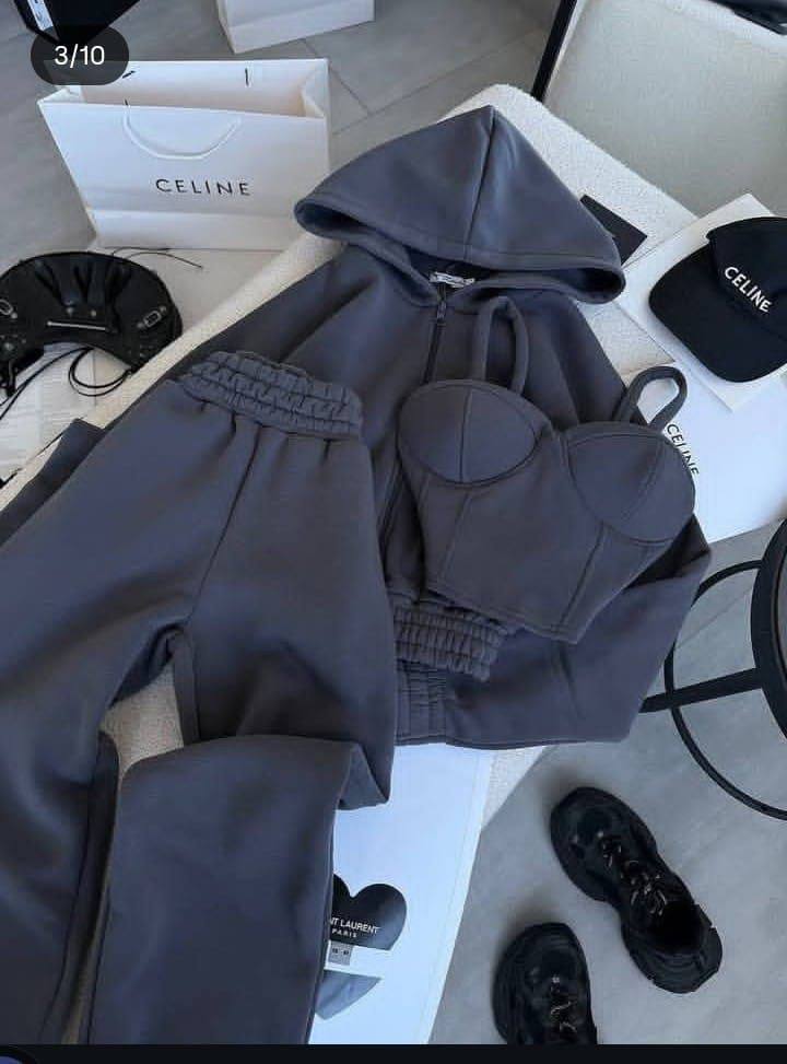 مصغّر المنتج 5: ترنج قطن ميلتون 3 قطع بتوب حمالة