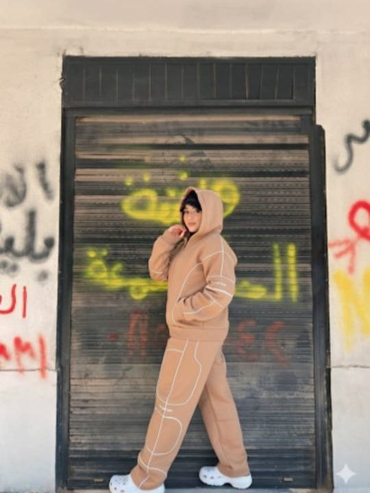 مصغّر المنتج 6: سوت  "ميلتون قطن" بسحاب وخط أبيض.