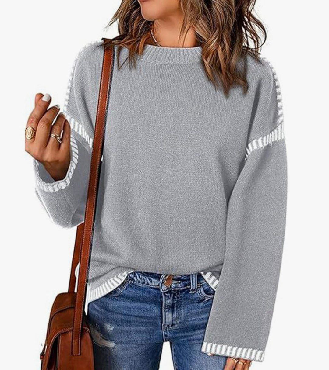 مصغّر المنتج 4: بلوزة "موهير" بتطريز أبيض راقٍ.