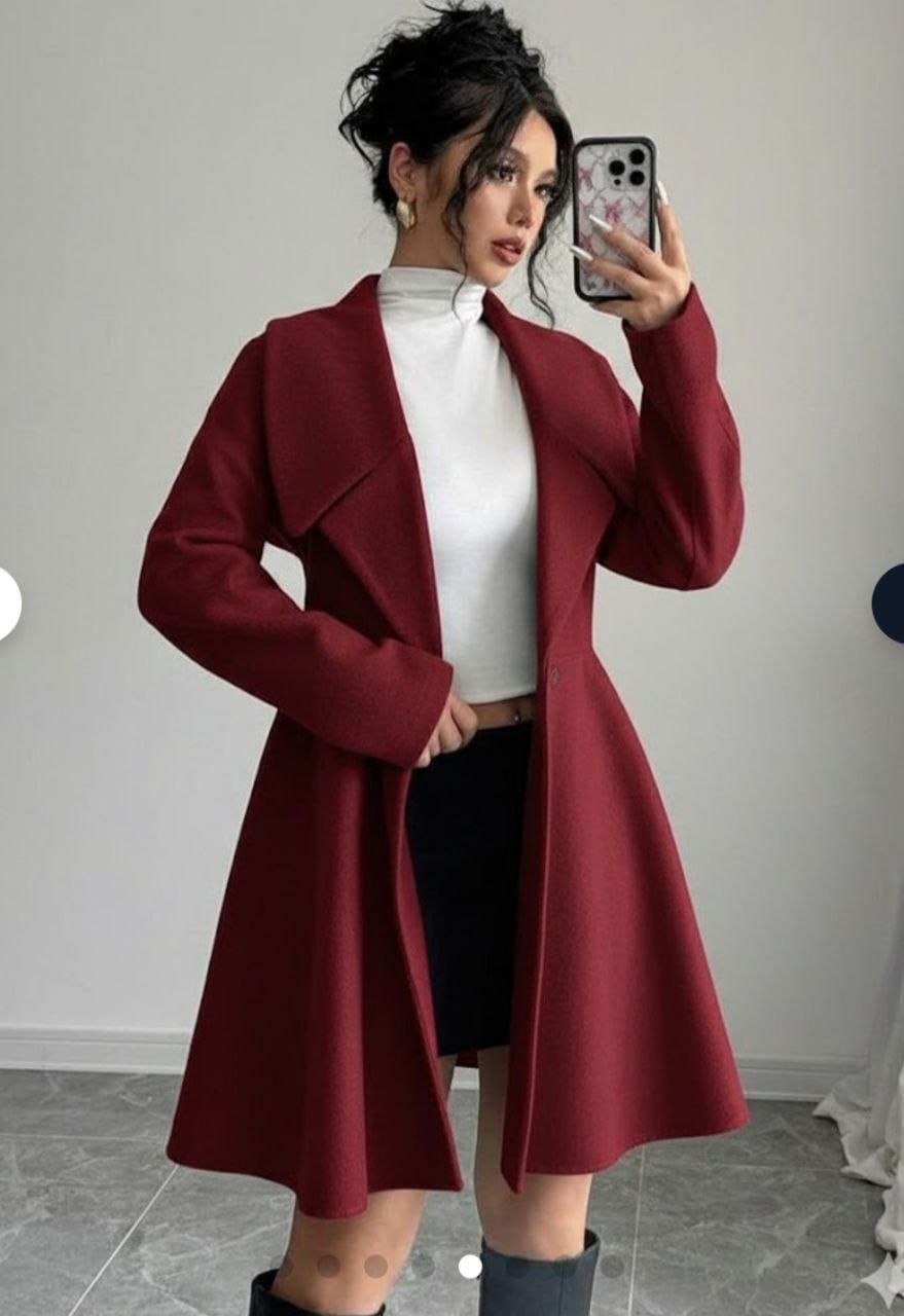 مصغّر المنتج 2: بالطو جوخ ليكرا بزرارين