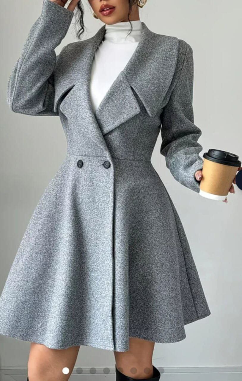 مصغّر المنتج 3: بالطو جوخ ليكرا بزرارين