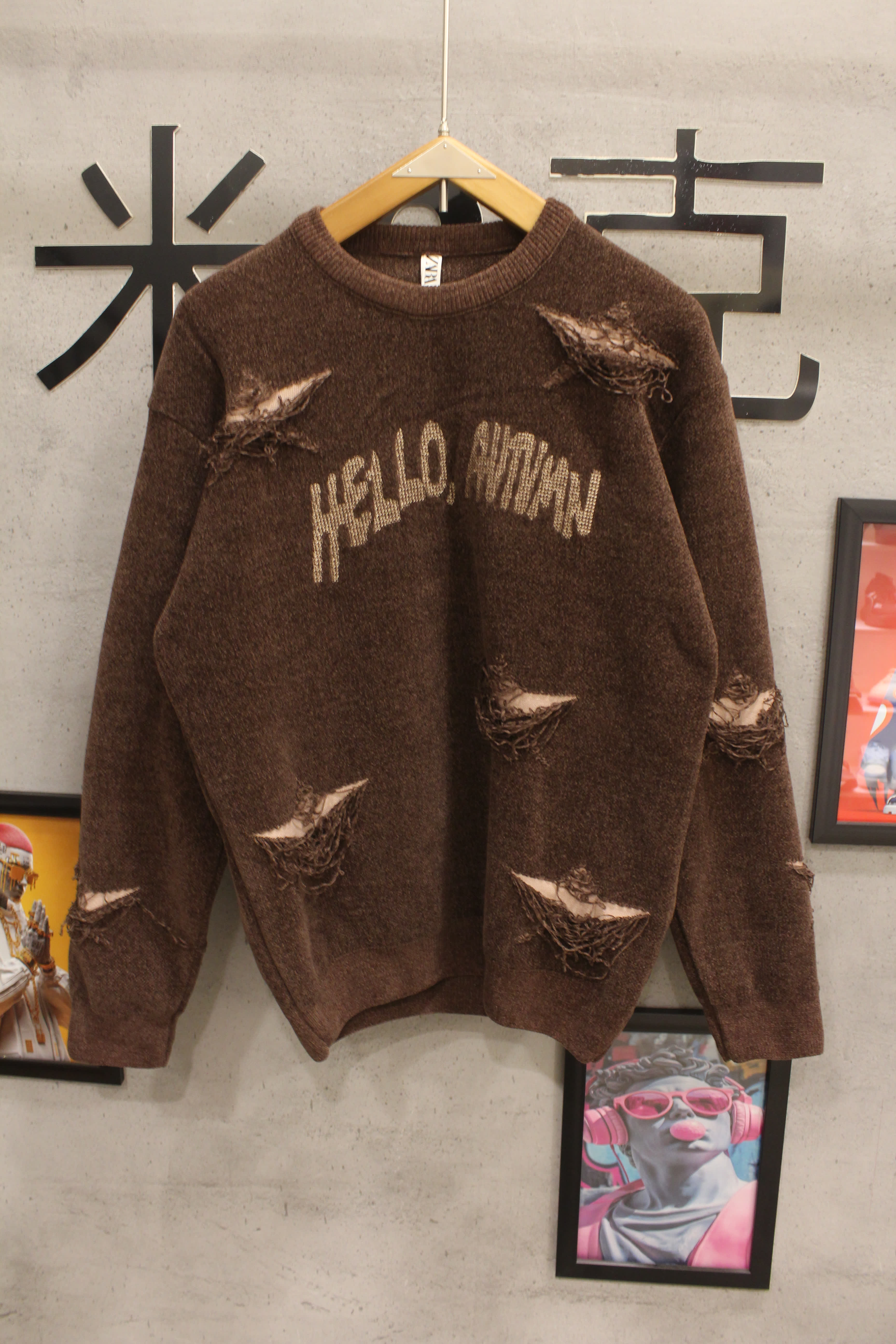 مصغّر المنتج 6: بلوفر قطيفة مقطع