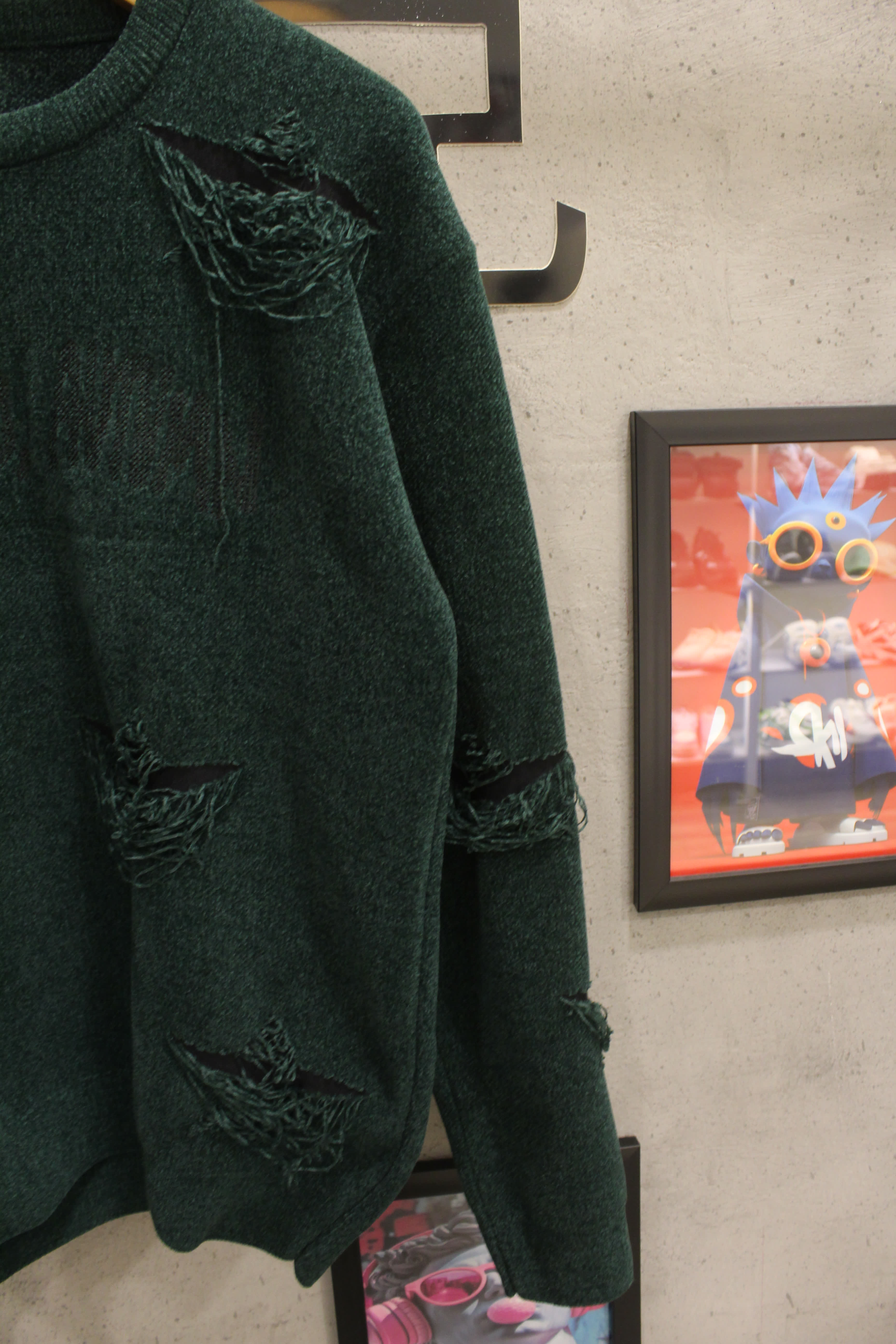 مصغّر المنتج 4: بلوفر قطيفة مقطع