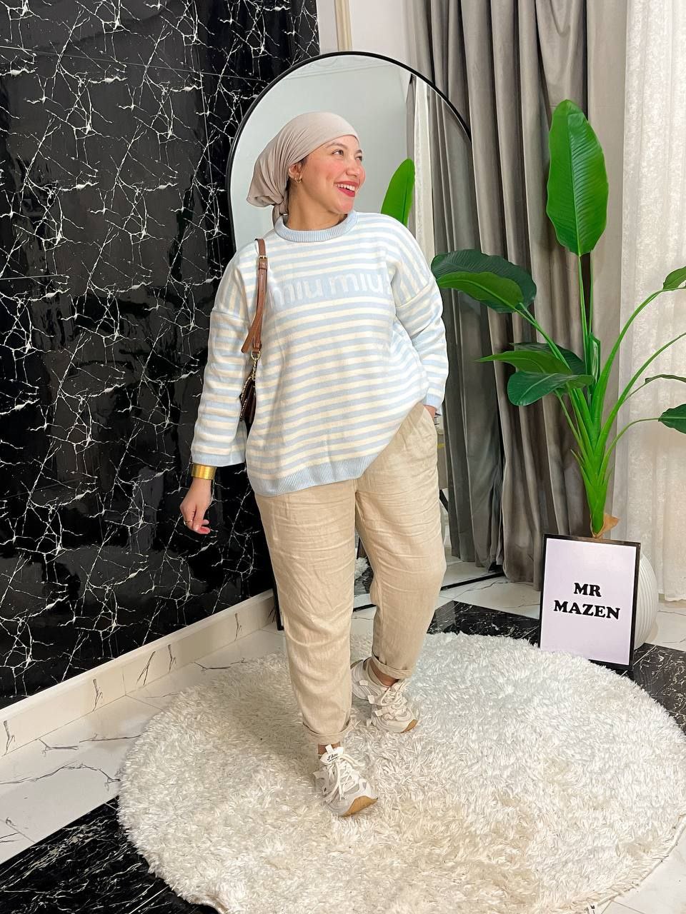 مصغّر المنتج 4: بلاوز Miu مقلمة