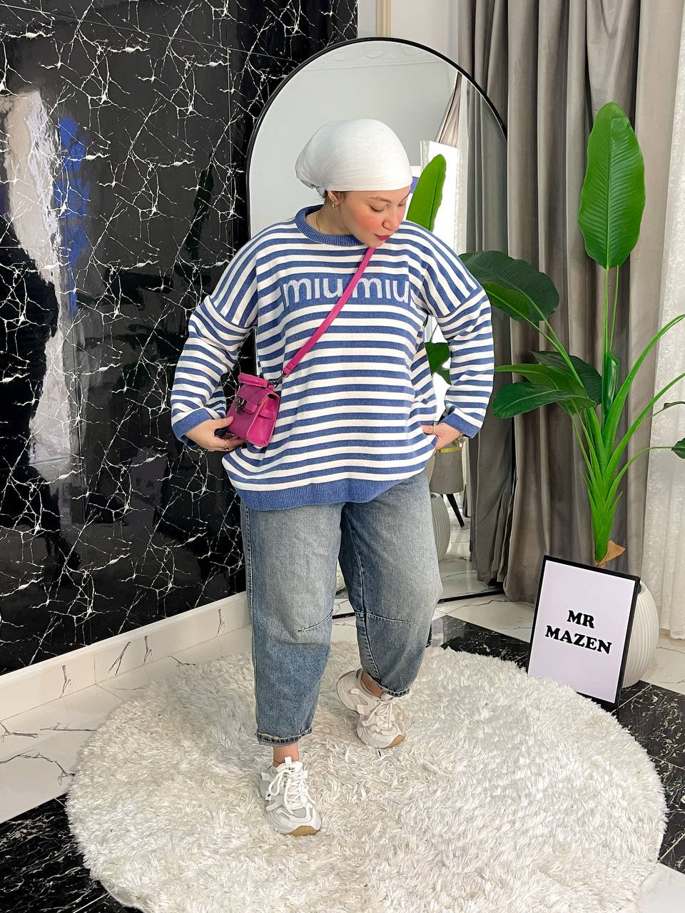 مصغّر المنتج 5: بلاوز Miu مقلمة