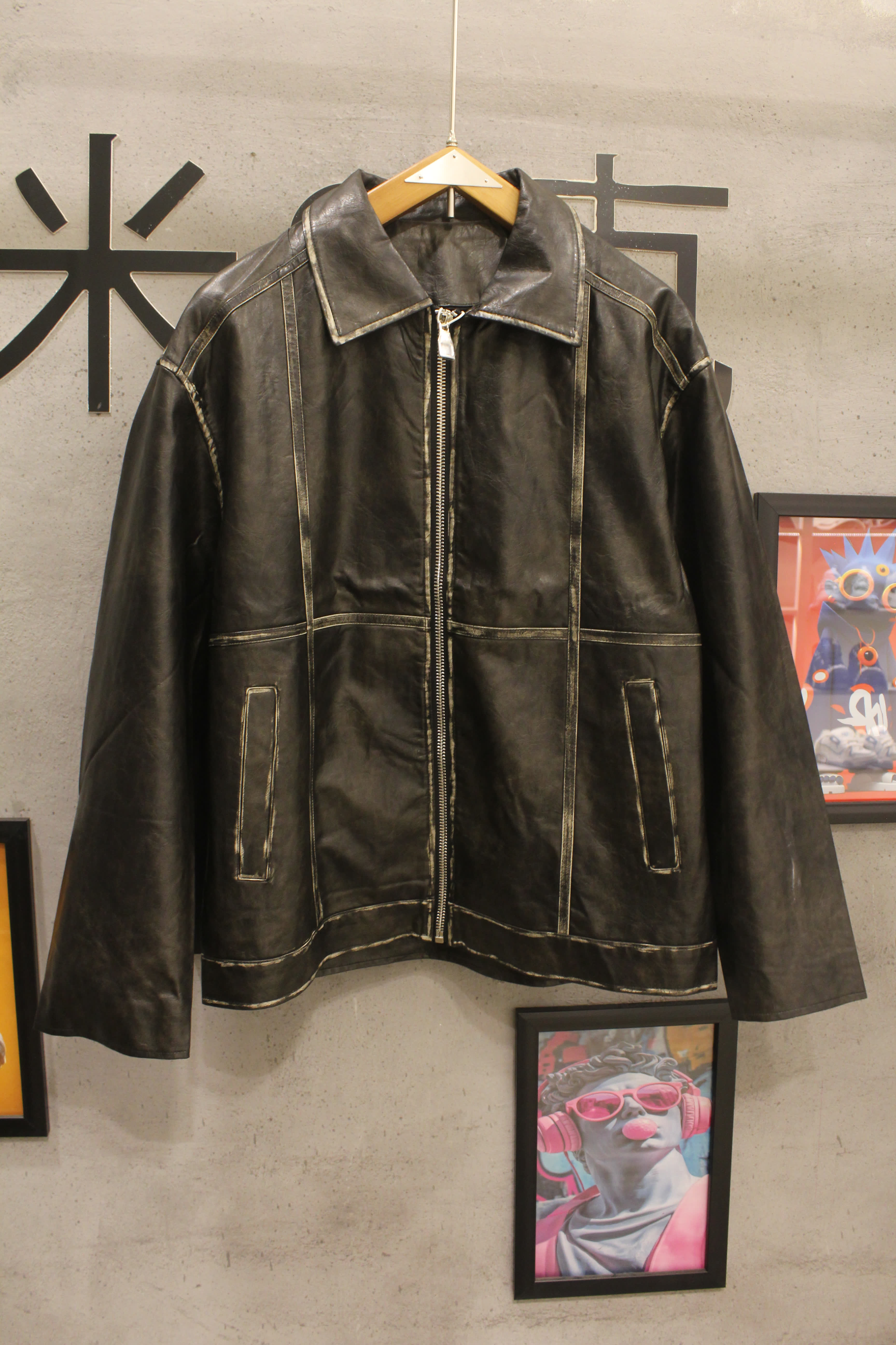 مصغّر المنتج 8: جاكيت جلد طبيعي