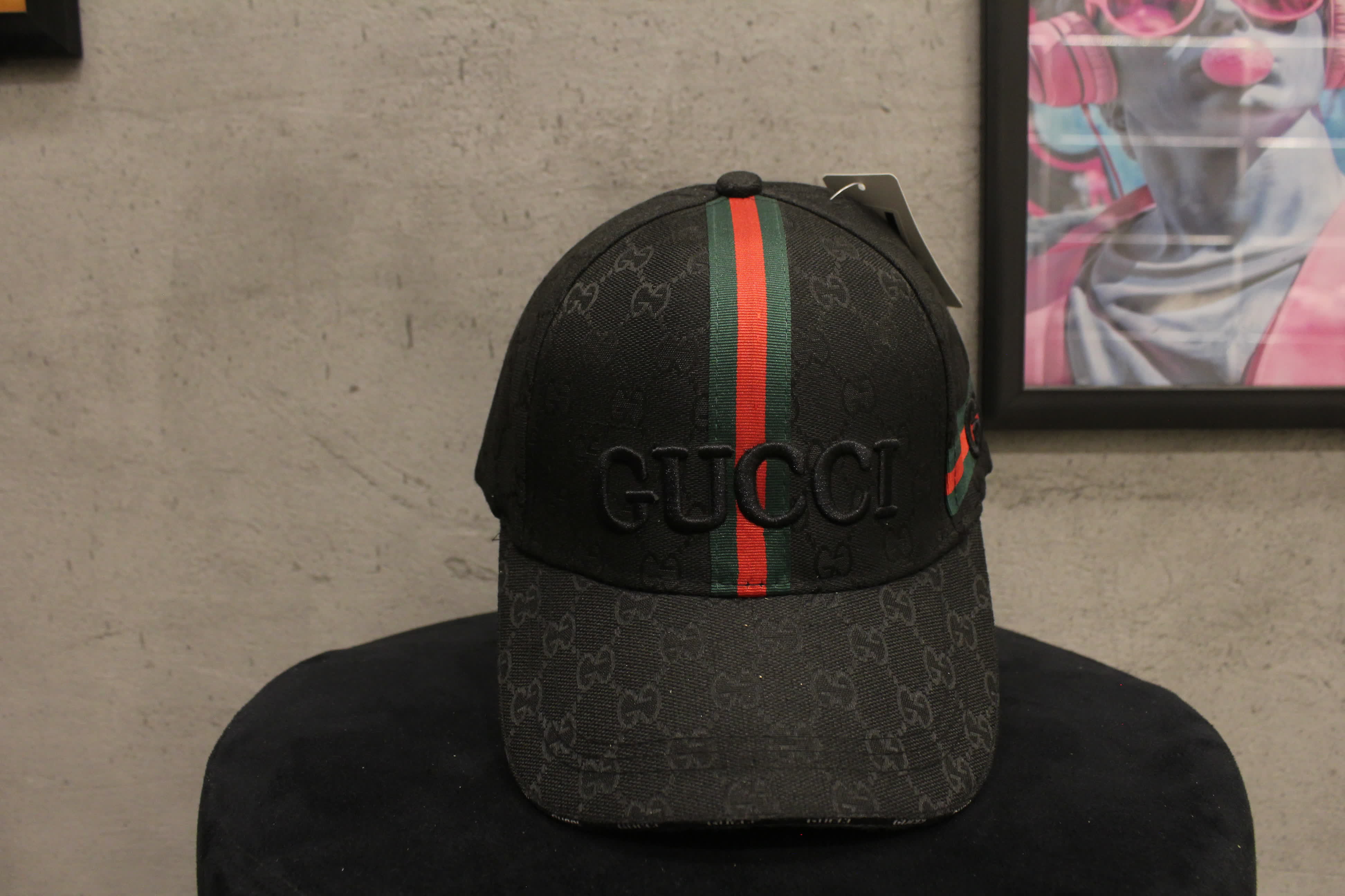 مصغّر المنتج 3: كاب "جوتشي" مونوغرام سترايب