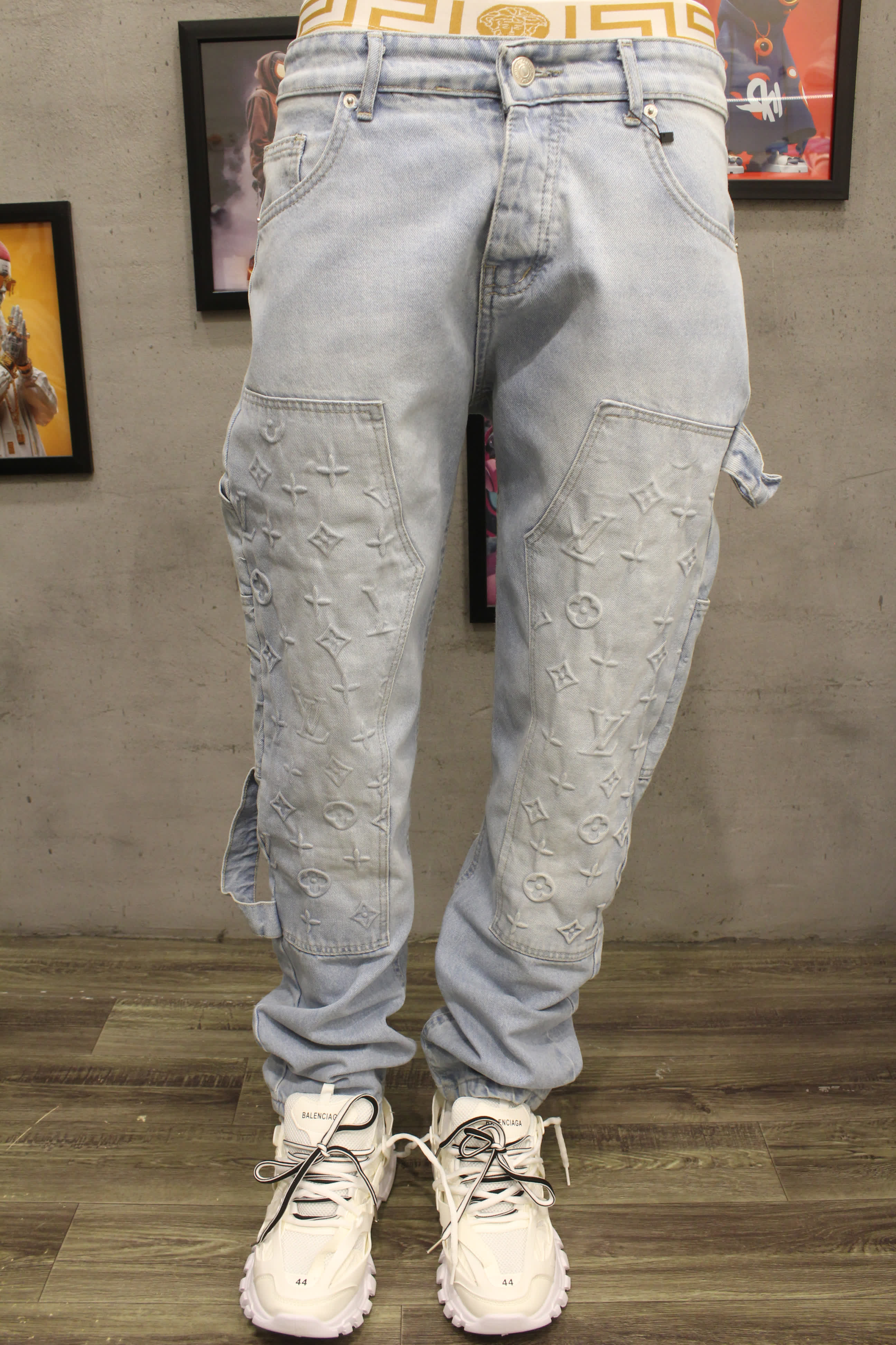 مصغّر المنتج 2: وايد ليج جينز LV كاربنتير