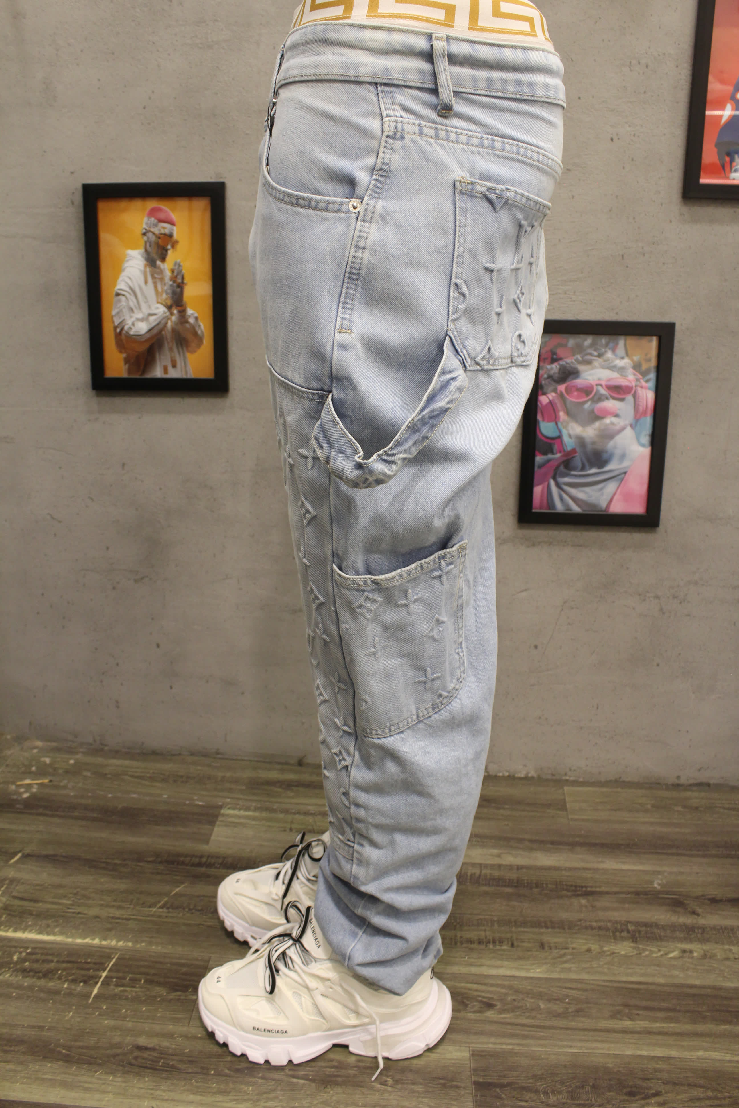 مصغّر المنتج 4: وايد ليج جينز LV كاربنتير