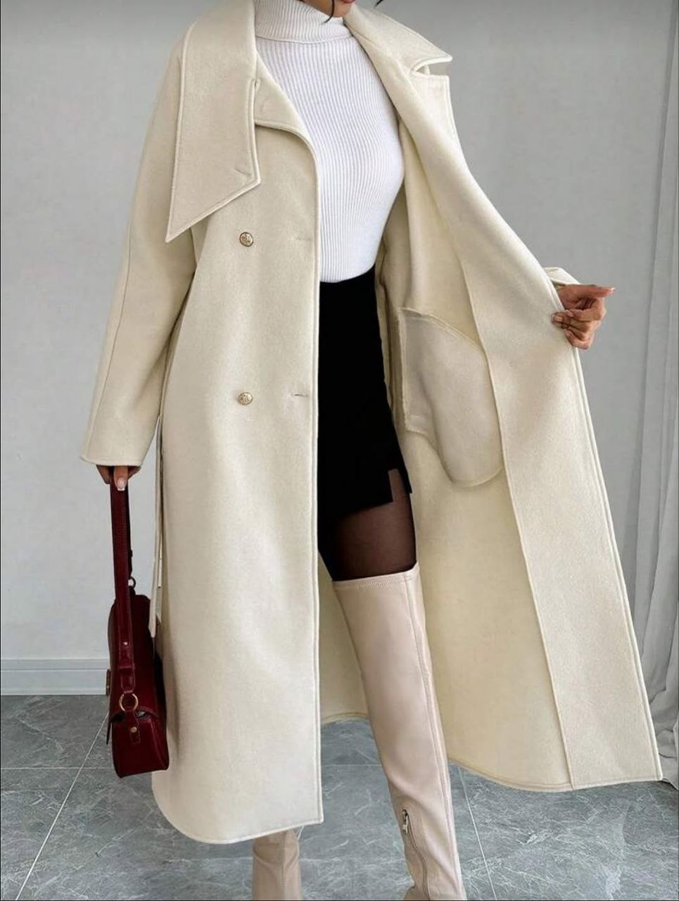 مصغّر المنتج 9: بالطو تونك ليكرا