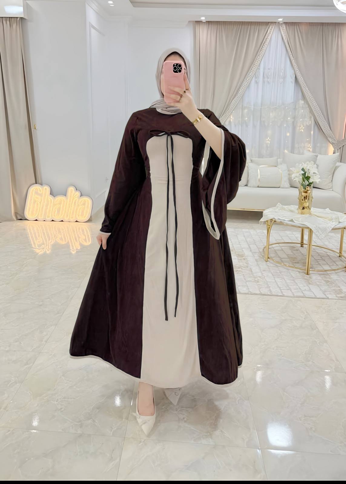 مصغّر المنتج 5: فستان المروحة القطيفة