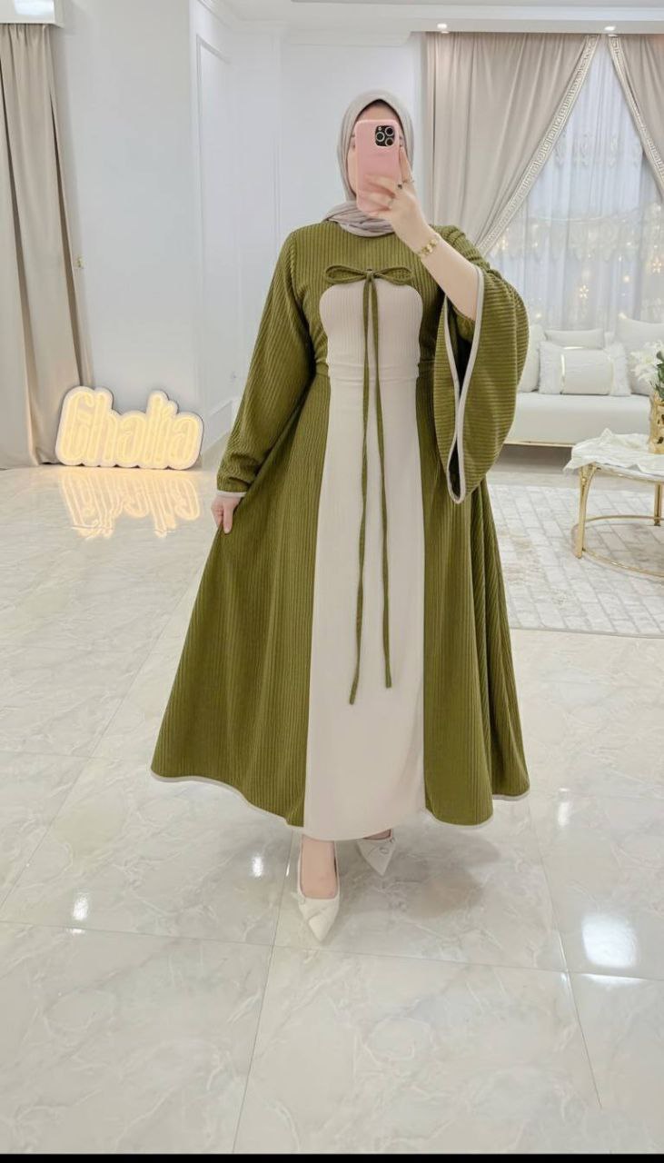 مصغّر المنتج 6: فستان المروحة القطيفة