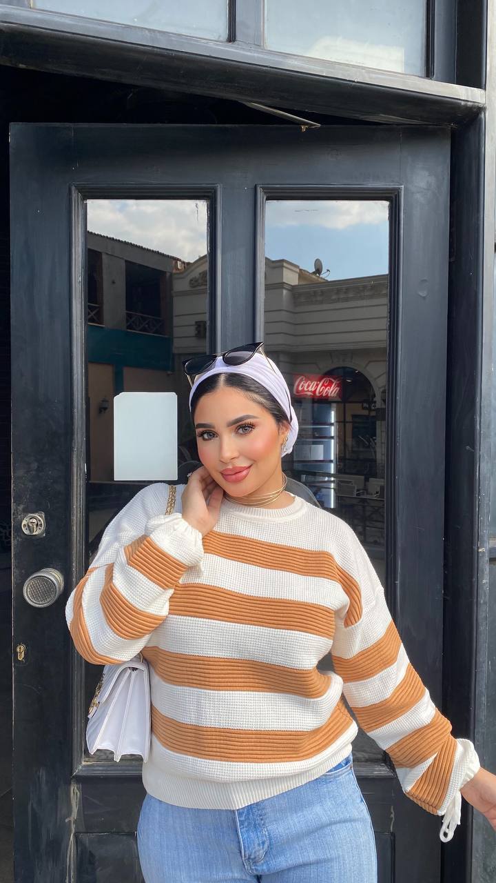 مصغّر المنتج 3: بلوزه مقلم اوفر سايز