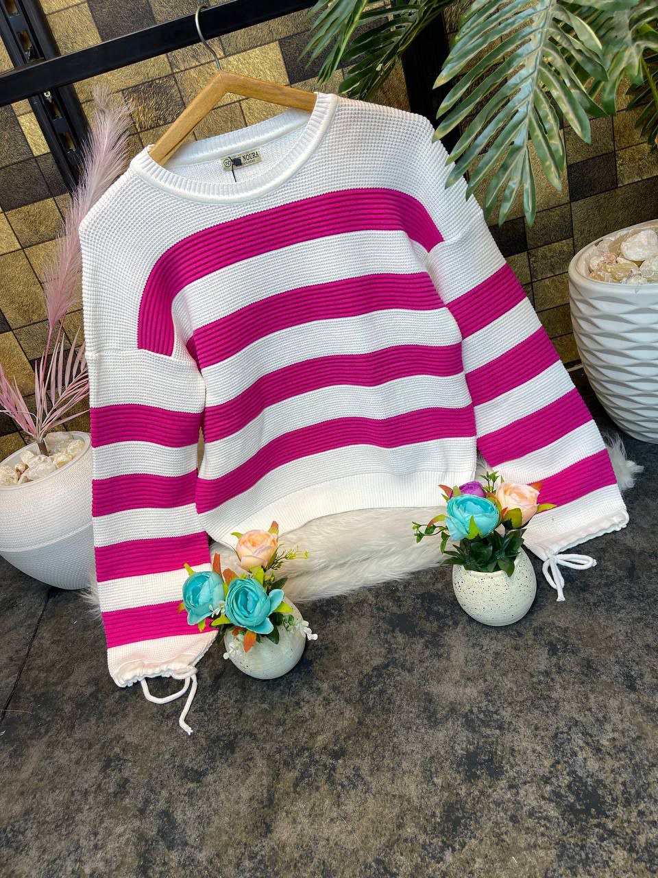 مصغّر المنتج 7: بلوزه مقلم اوفر سايز