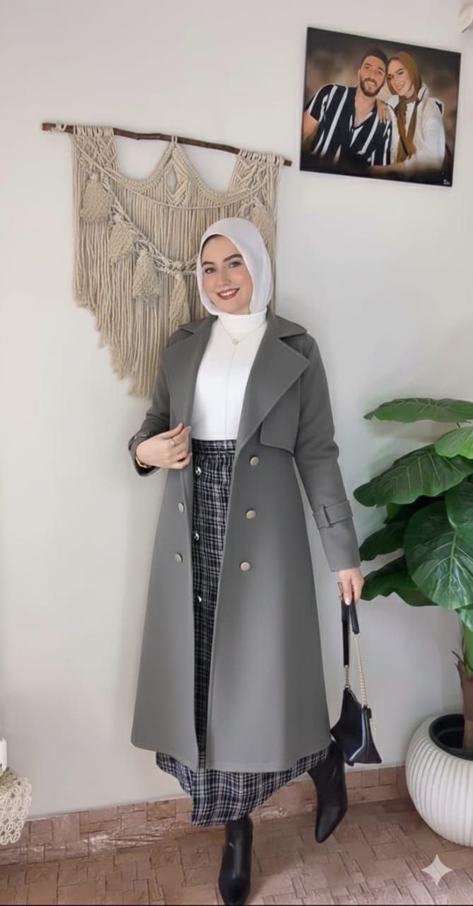 مصغّر المنتج 13: طقم 2 قطعه جيبه وبلطو طويل