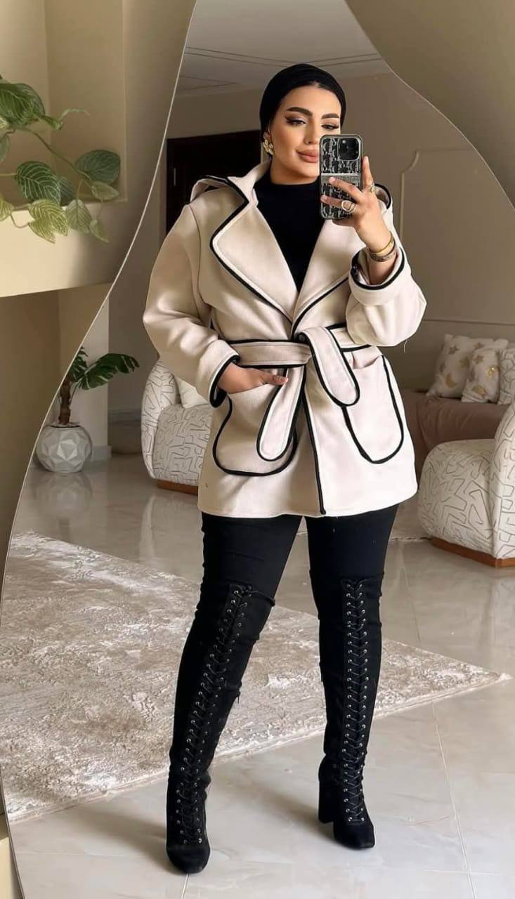 مصغّر المنتج 5: جاكت شريط لون