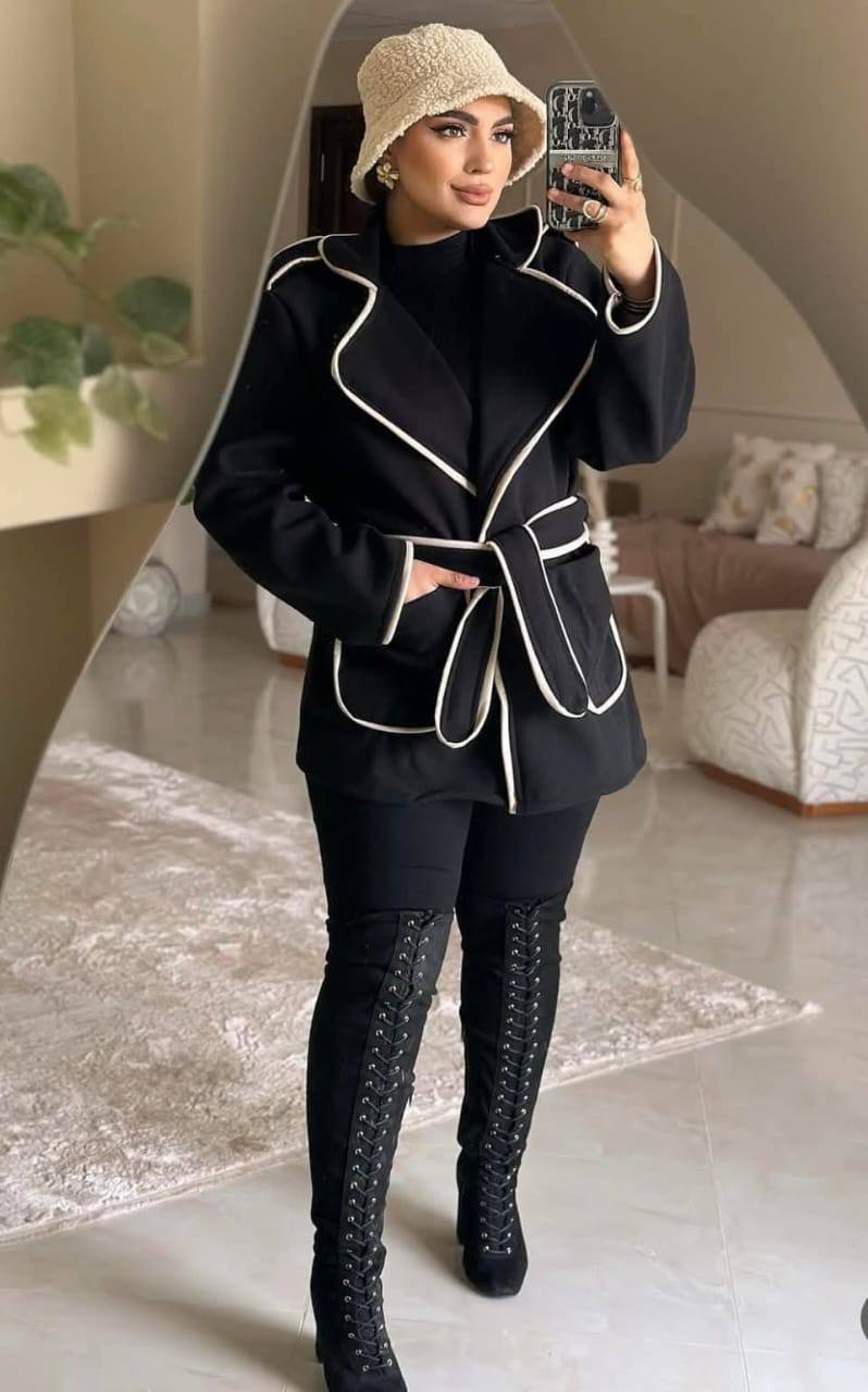 مصغّر المنتج 1: جاكت شريط لون