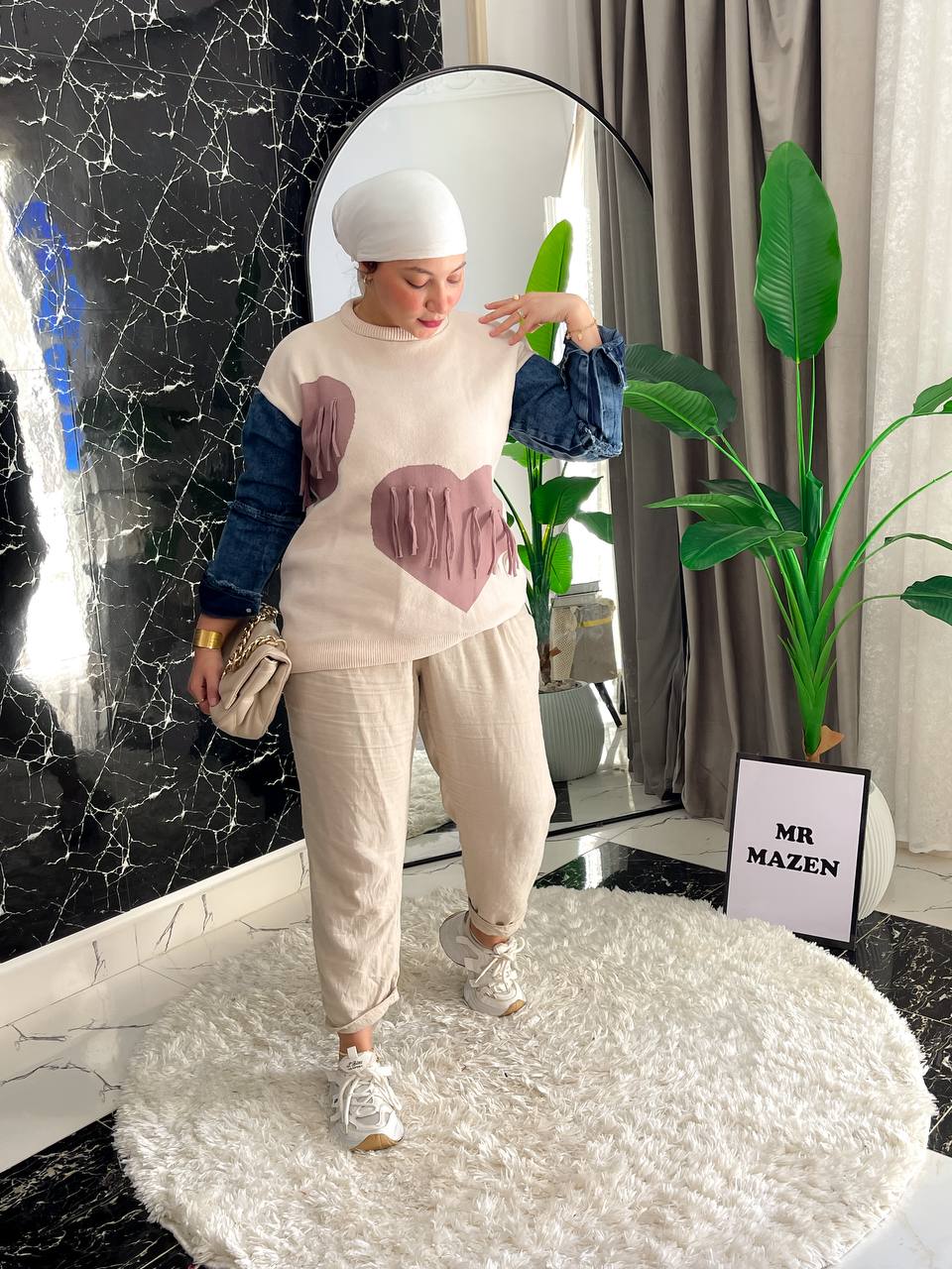 مصغّر المنتج 10: بلوزه عجينة قلوب كم جينز