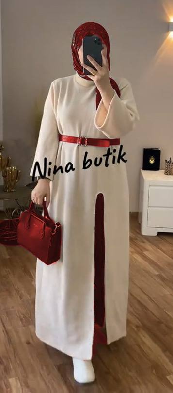 مصغّر المنتج 2: تونز جيبة قطعتين بحزام