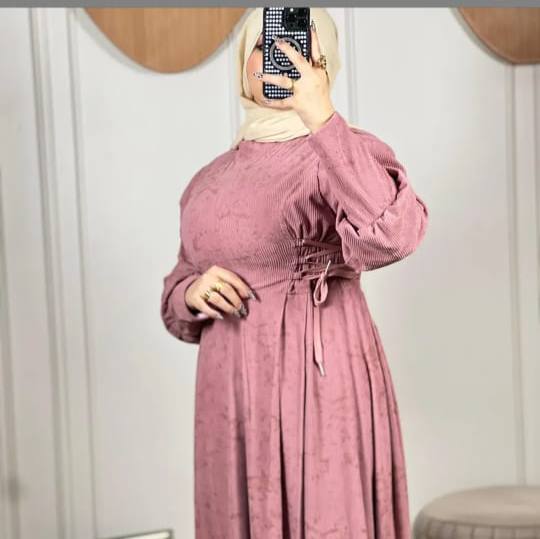 مصغّر المنتج 3: دريس قطيفة مضلع رباط جانبي