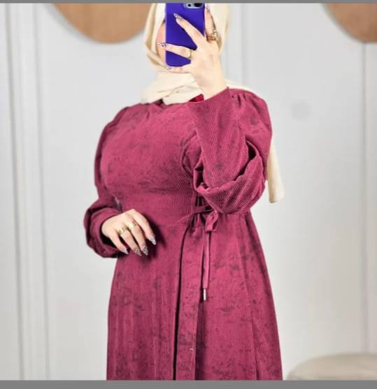 مصغّر المنتج 5: دريس قطيفة مضلع رباط جانبي