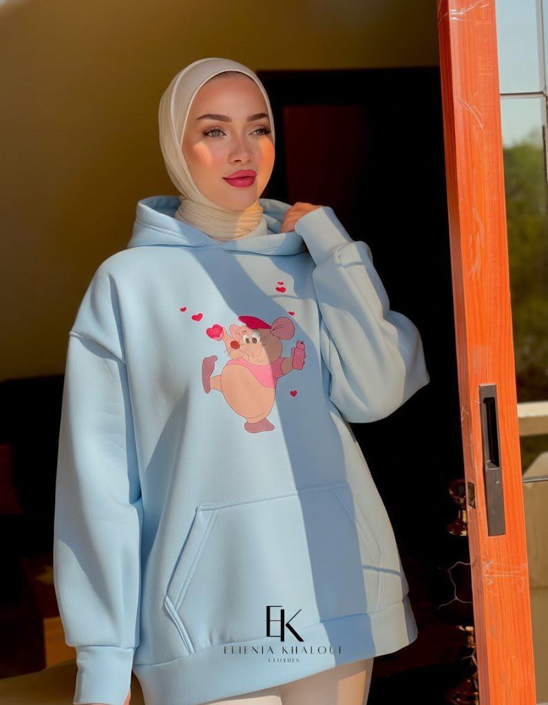 مصغّر المنتج 4: سويت شيرت ميلتون مطبوع بكابيشوه