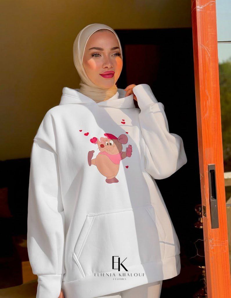 مصغّر المنتج 14: سويت شيرت ميلتون مطبوع بكابيشوه