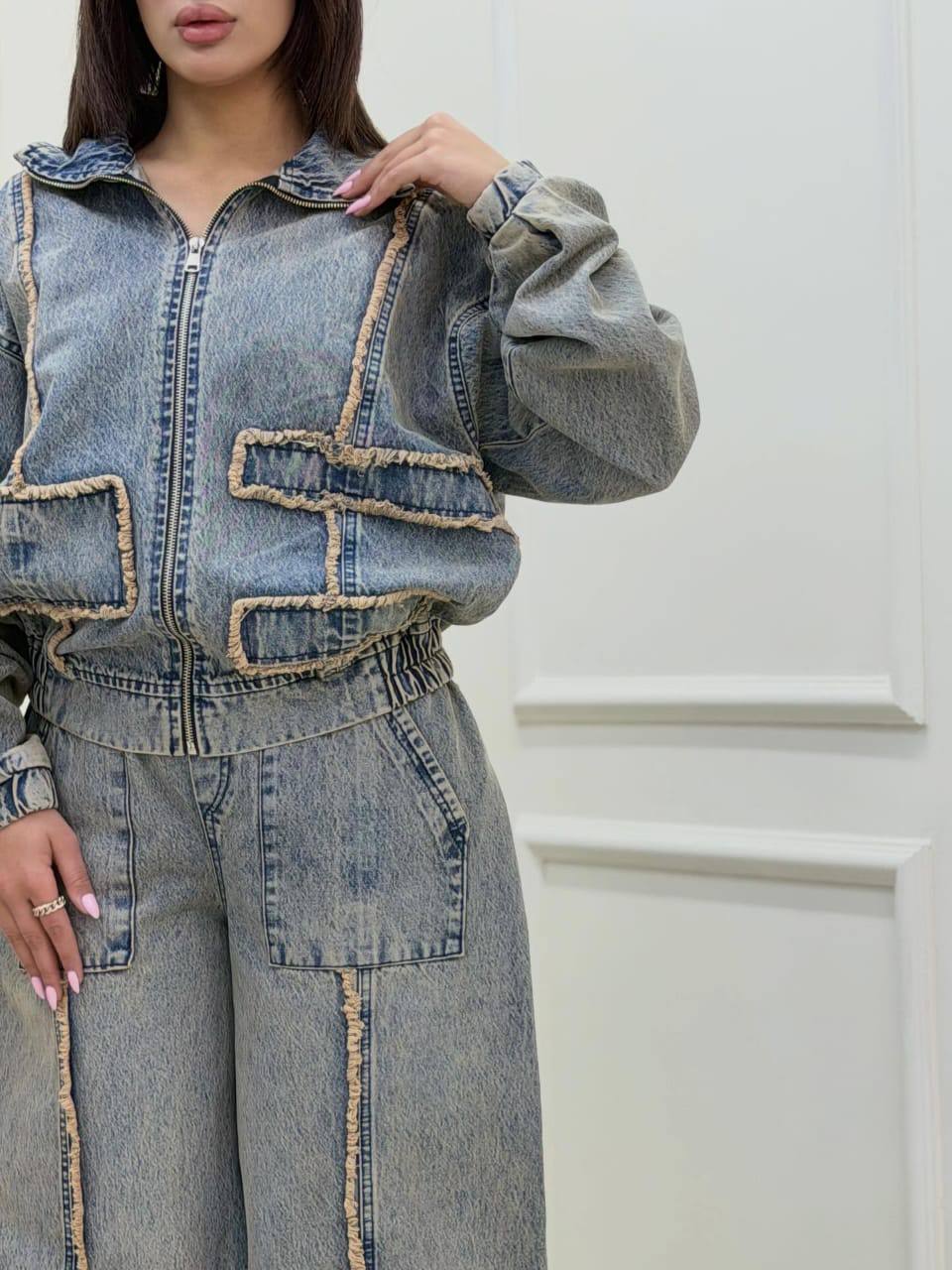 مصغّر المنتج 4: سوت جينز قطعتين