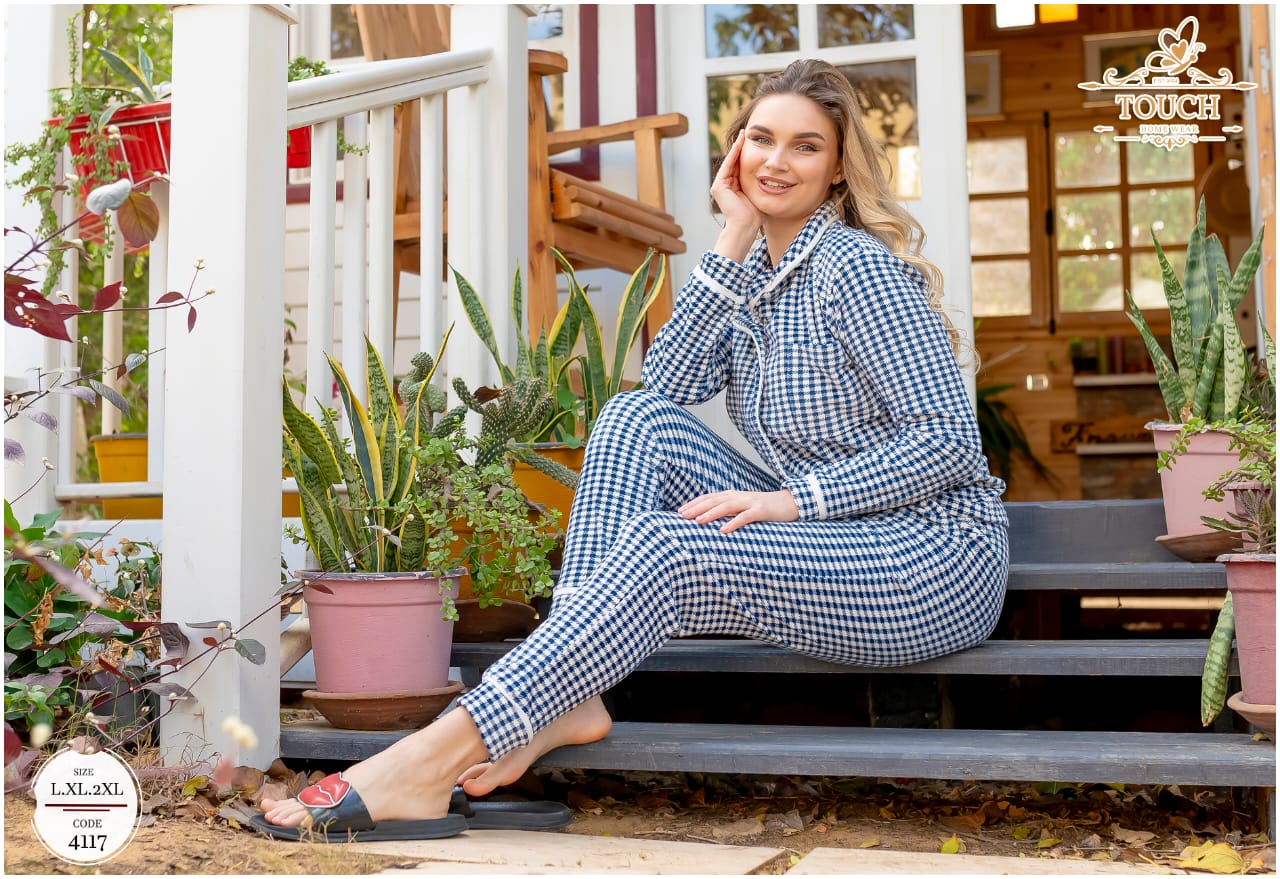 مصغّر المنتج 8: بيجامة كلاسيك كاروهات (ببييه وزراير)