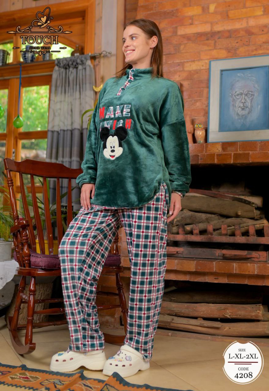 مصغّر المنتج 4: بيجامة ميكي قطيفة